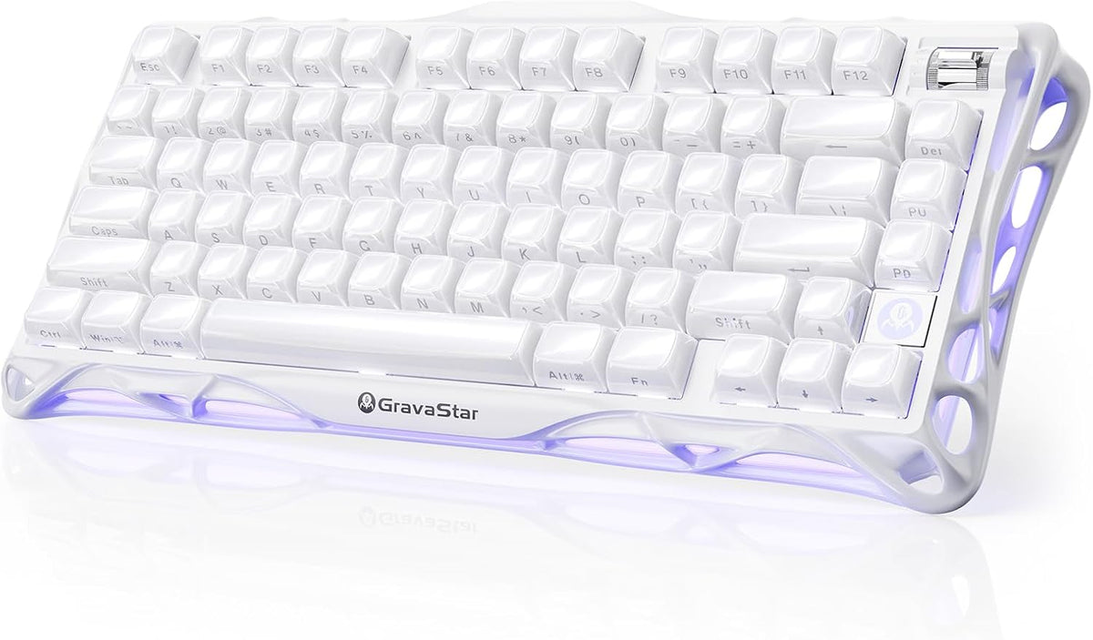 GravaStar Mercury K1 75% Wireless Mechanical Gaming Keyboard RGB Backlit