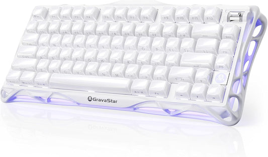 GravaStar Mercury K1 75% Wireless Mechanical Gaming Keyboard RGB Backlit