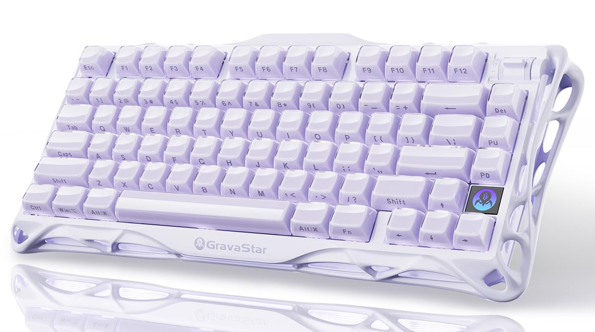 GravaStar Mercury K1 75% Wireless Mechanical Gaming Keyboard RGB Backlit