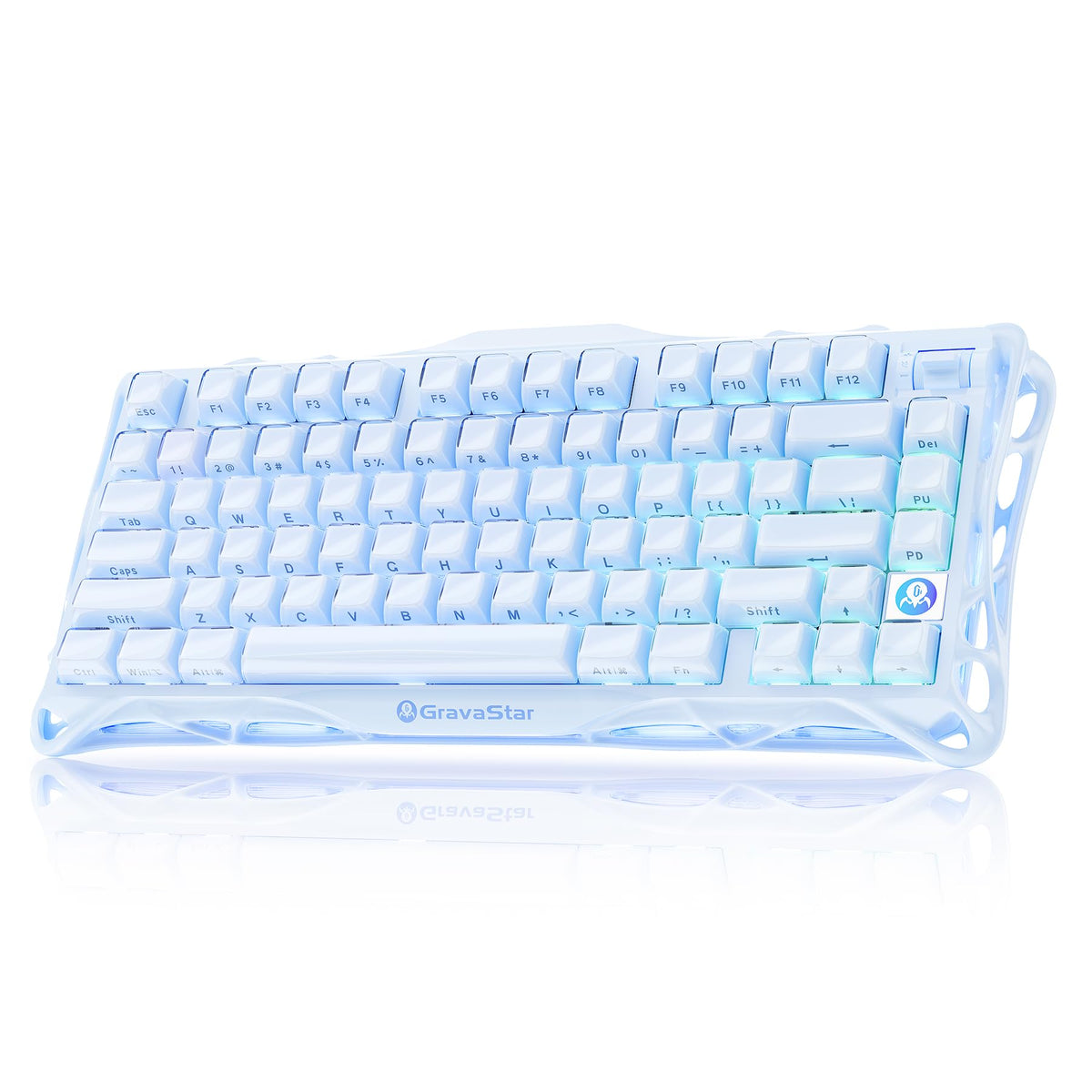 GravaStar Mercury K1 75% Wireless Mechanical Gaming Keyboard RGB Backlit