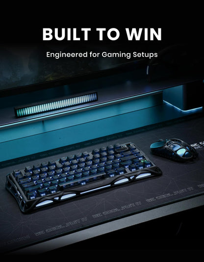 GravaStar Mercury K1 75% Wireless Mechanical Gaming Keyboard RGB Backlit