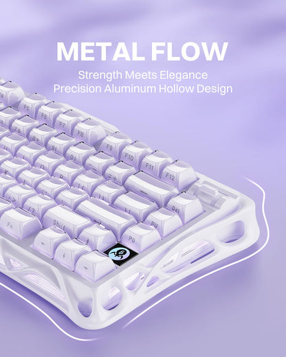 GravaStar Mercury K1 75% Wireless Mechanical Gaming Keyboard RGB Backlit