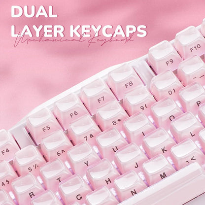 GravaStar Mercury K1 75% Pink Wireless Keyboard